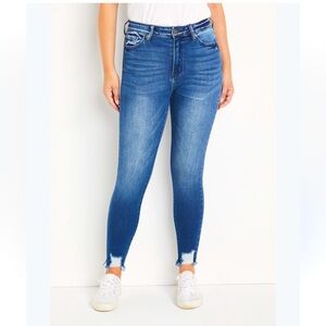 KanCan Maurices High Rise Dark Skinny Denim Size 25